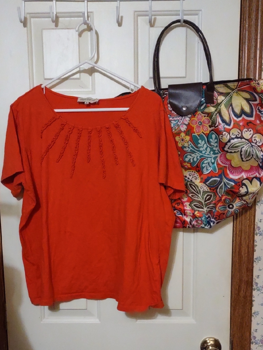 Jones New York Top 2x With Matching Bag